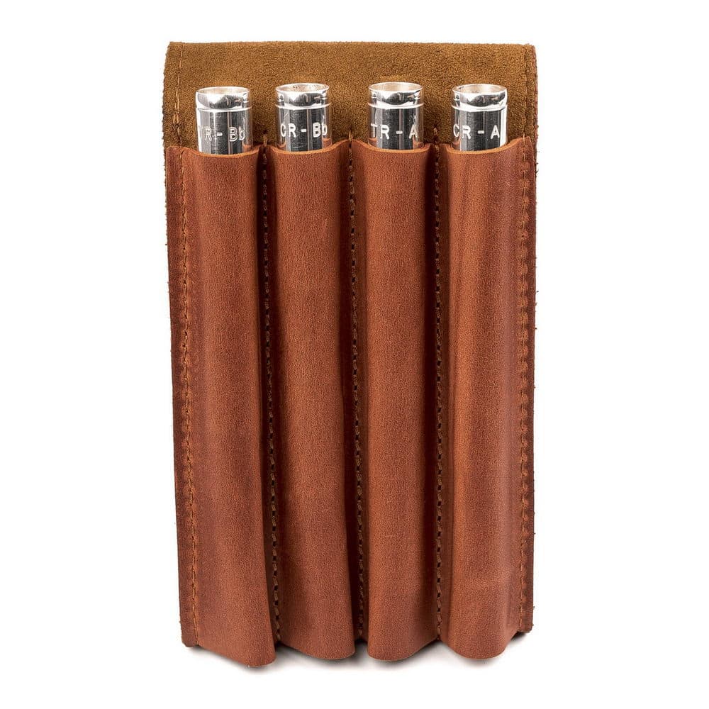 Piccolo Trumpet Lead Pipe Holder | Crazy Horse Leather
