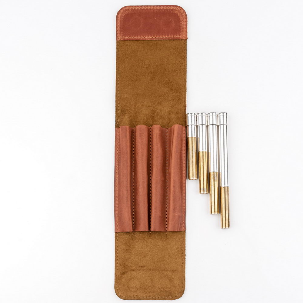 Piccolo Trumpet Lead Pipe Holder | Crazy Horse Leather
