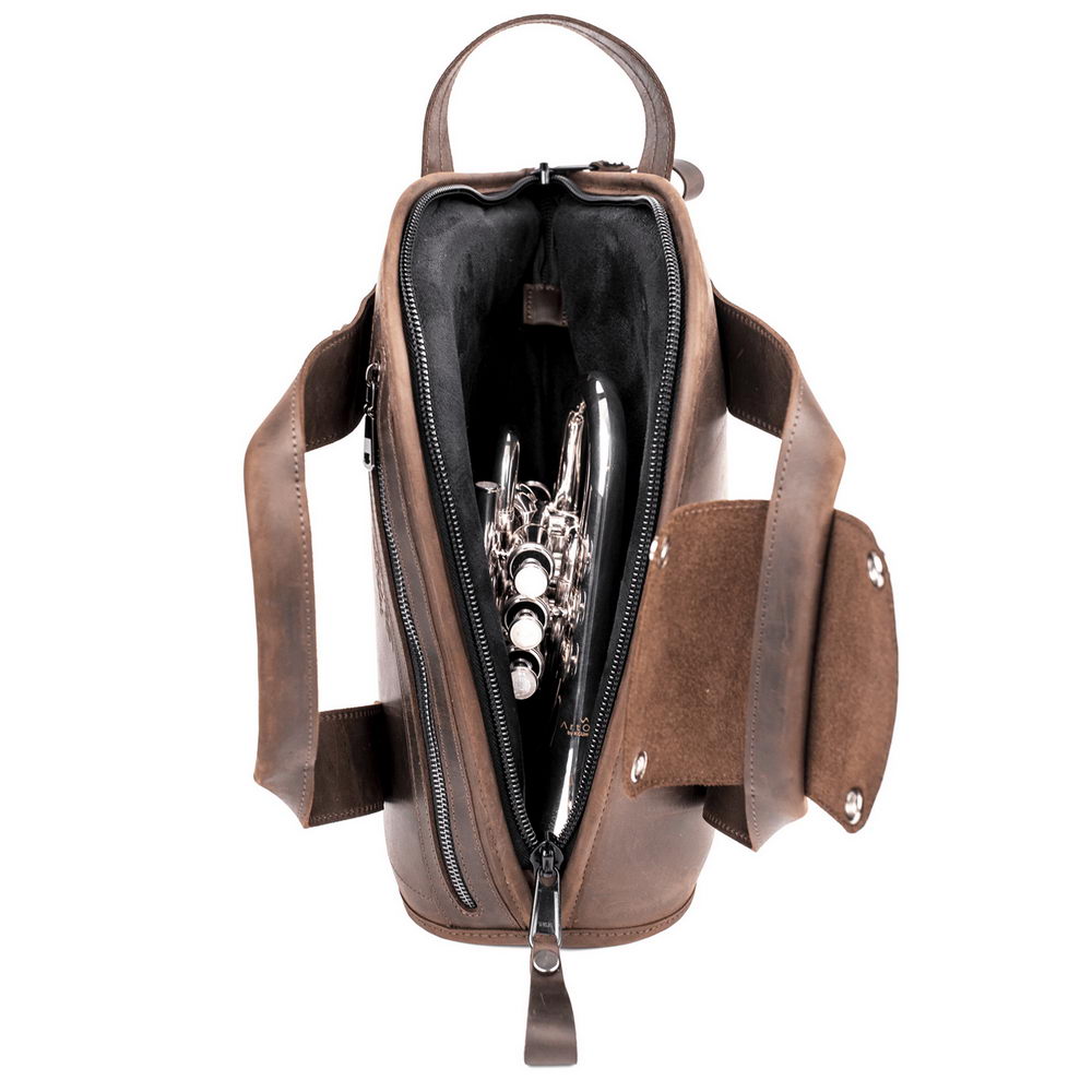 Pocket Trumpet Gig Bag | Crazy Horse Leather