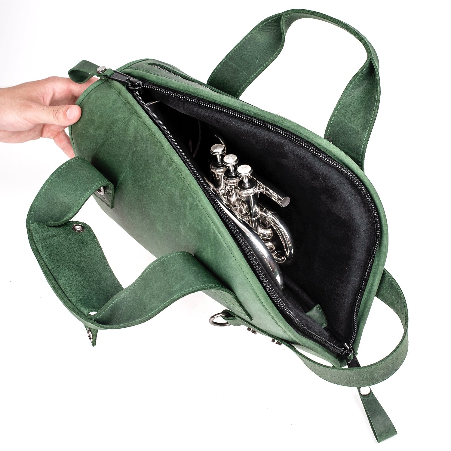 Pocket Trumpet Gig Bag Crazy Horse Leather