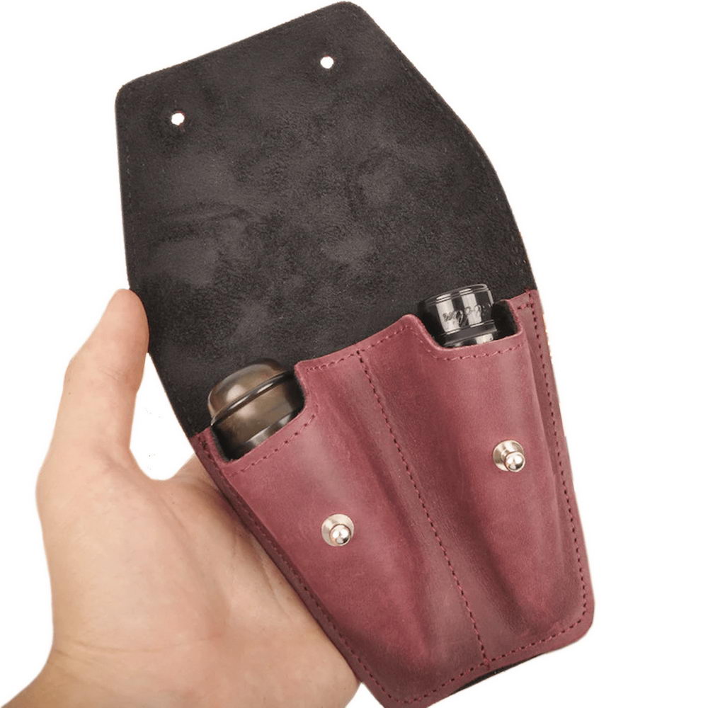 Double Saxophone Mouthpiece Pouch | Crazy Horse Leather