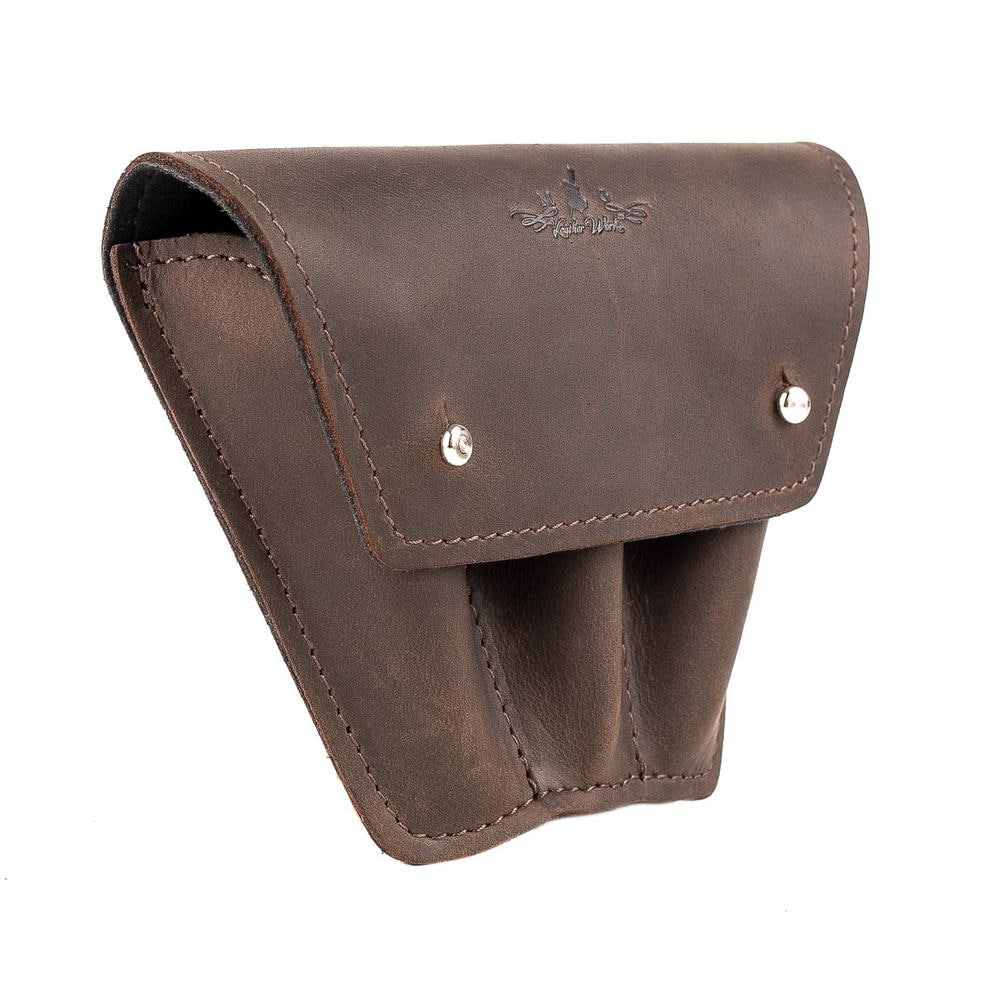 Triple Trumpet Mouthpiece Pouch | Crazy Horse Leather