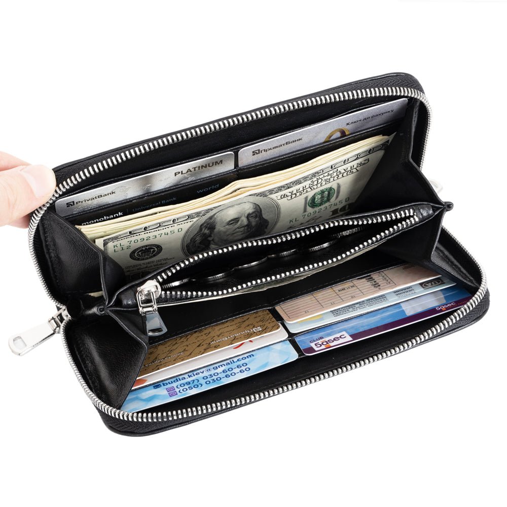 Set 2 in 1 Flute Backpack and Leather Wallet with Flute Embossing