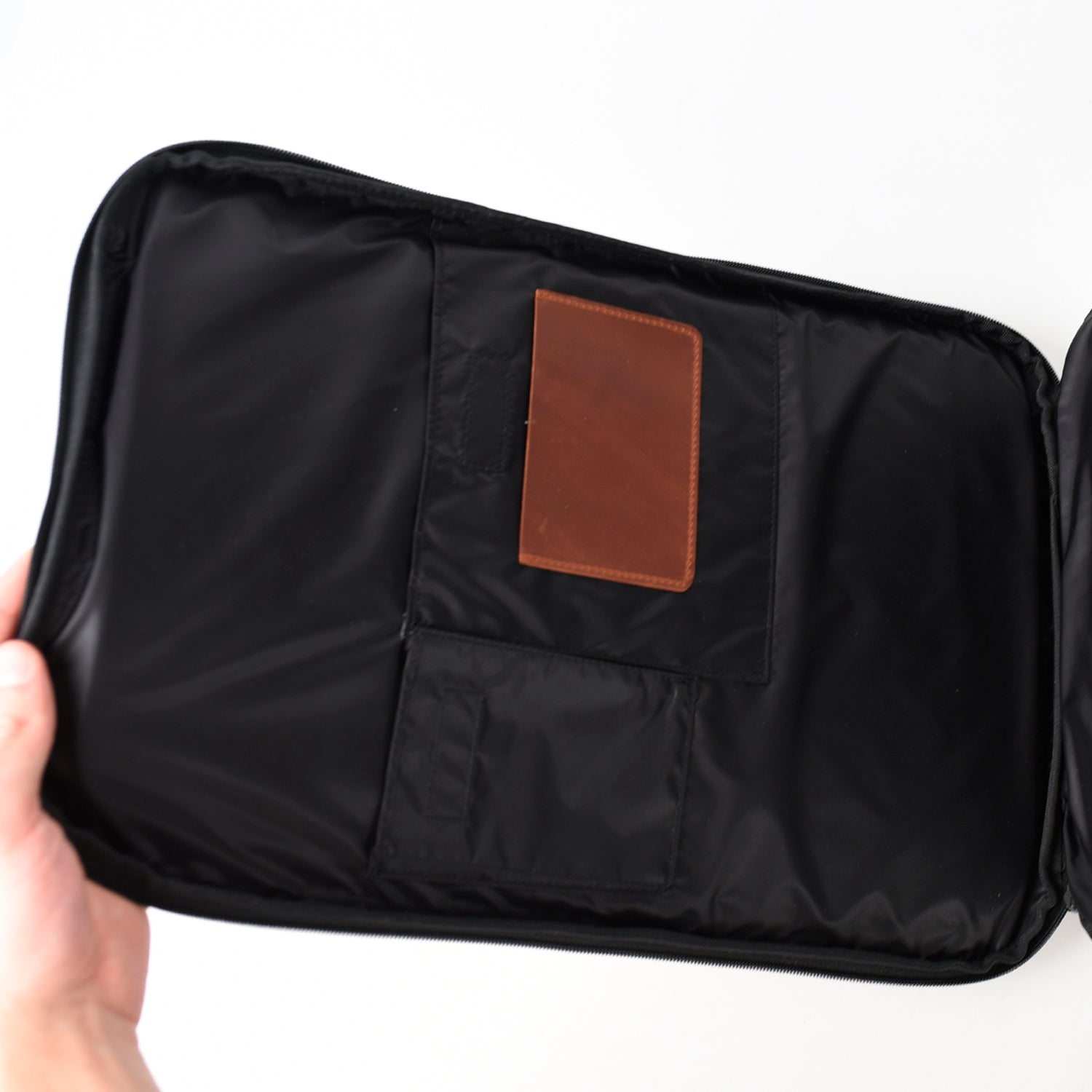 Set 2 in 1 Flute Backpack and Leather Wallet with Flute Embossing