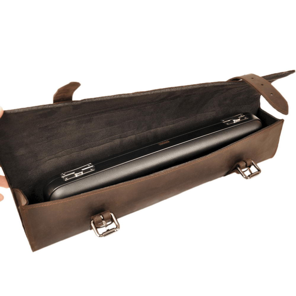 2-in-1 Flute Set: Classic Gig Bag & Leather Wallet with Embossing