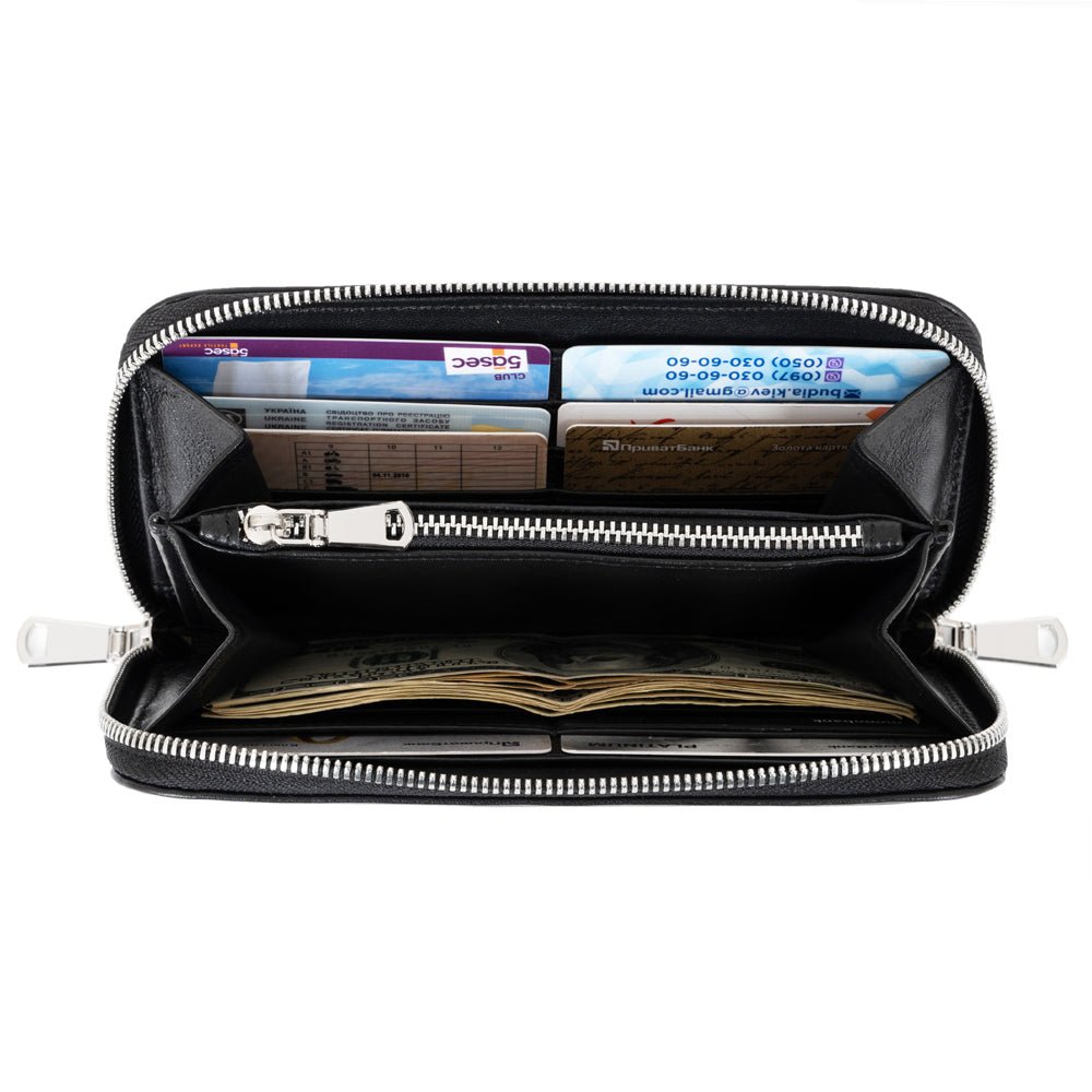 Set 2 in 1 Flute Gig Bag and Leather Wallet with Flute Embossing