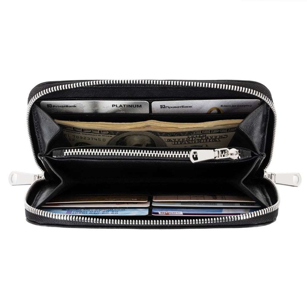 Set 2 in 1 Flute Gig Bag and Leather Wallet with Flute Embossing