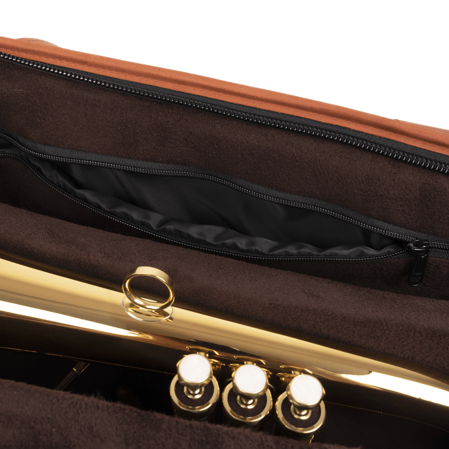 Set 3 in 1 Trumpet Double/Triple Gig Bag, Pouch for 4 or 7 mouthpieces and Trumpet Magnetic Plunger Mute