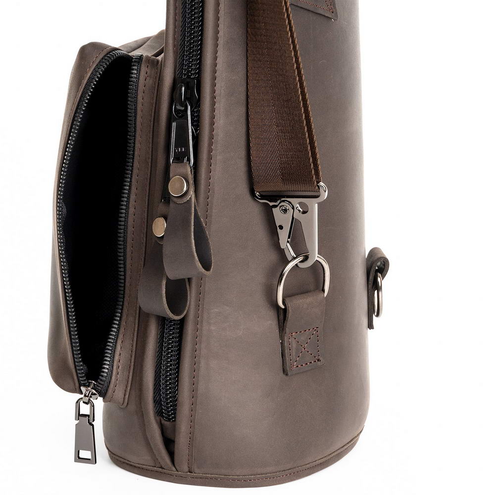 Straight Soprano Saxophone Gig Bag Crazy Horse Leather