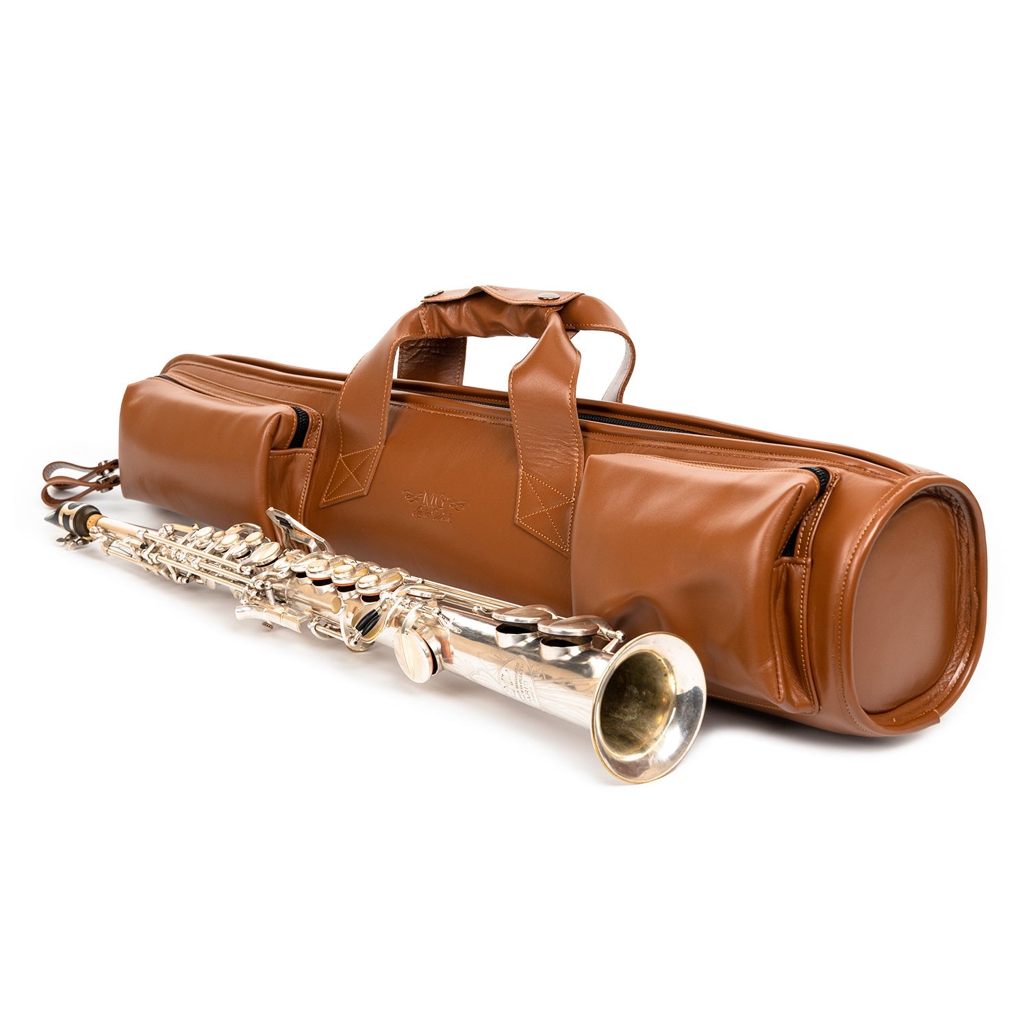 Straight Soprano Saxophone Gig Bag Detroit Leather