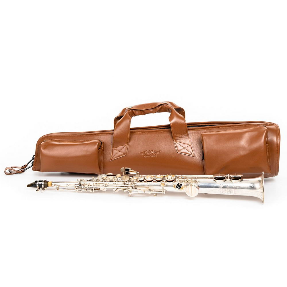 Straight Soprano Saxophone Gig Bag Detroit Leather