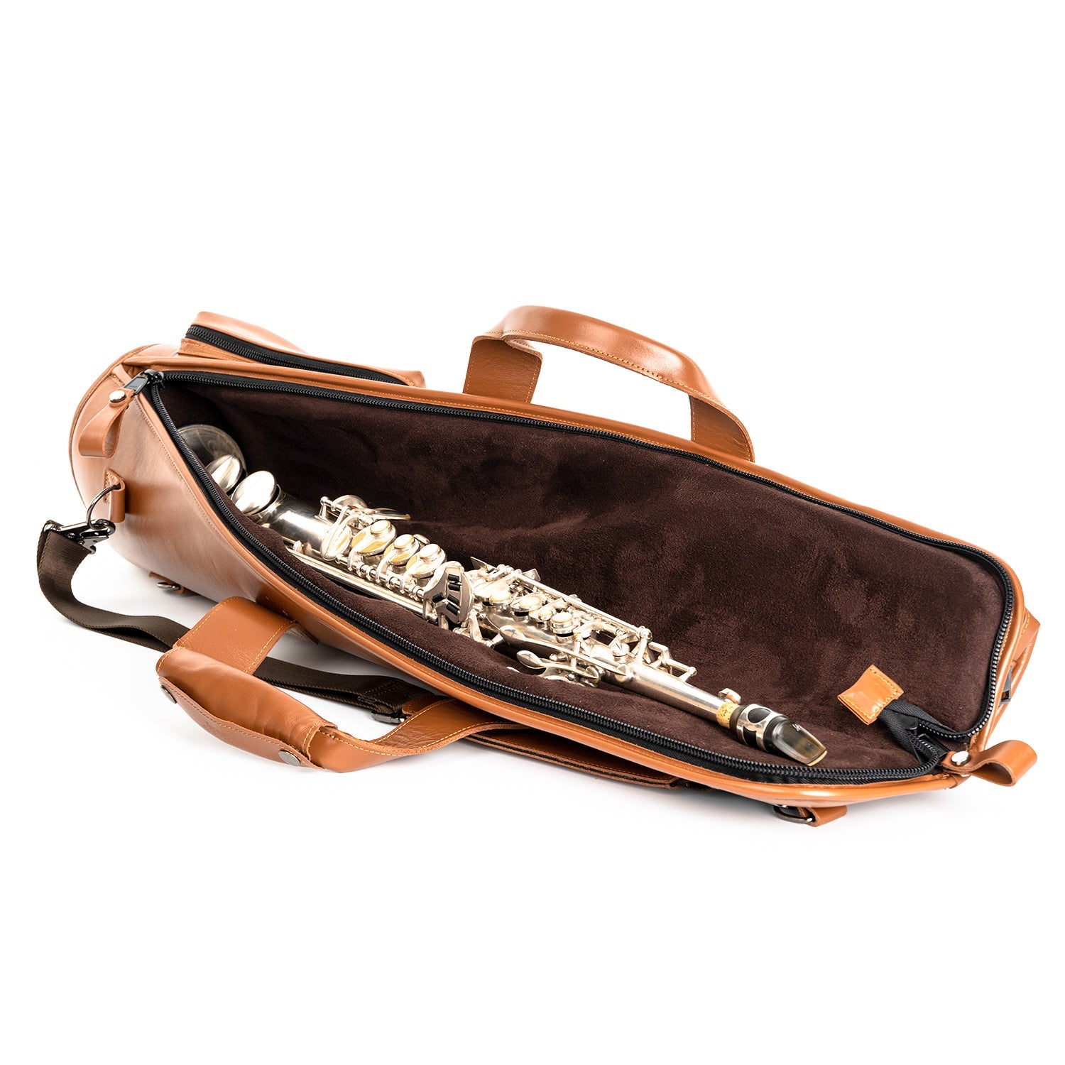 Straight Soprano Saxophone Gig Bag Detroit Leather