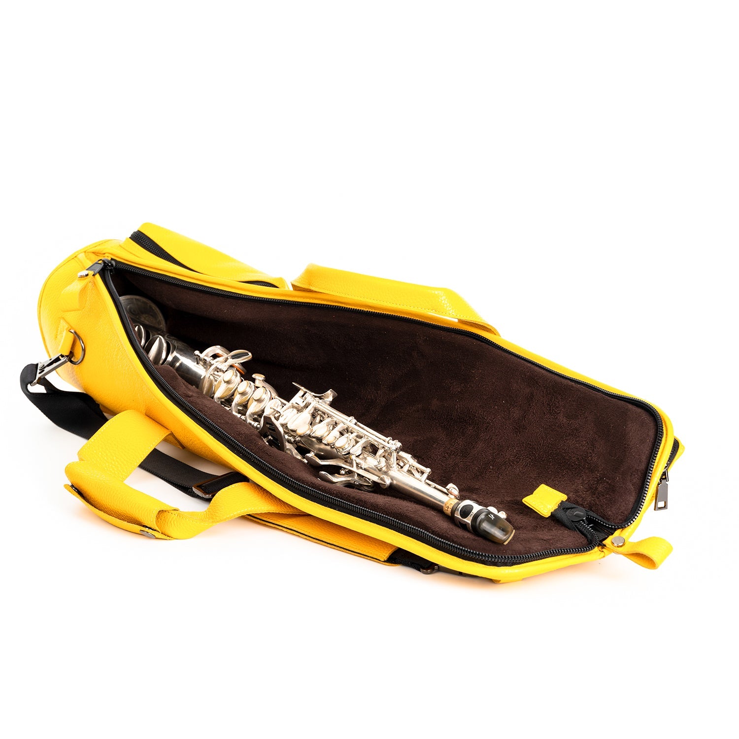 Straight Soprano Saxophone Gig Bag Flotar Leather