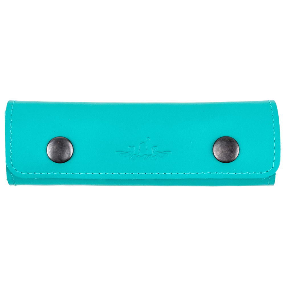 Tiffany color guitar pick case front view