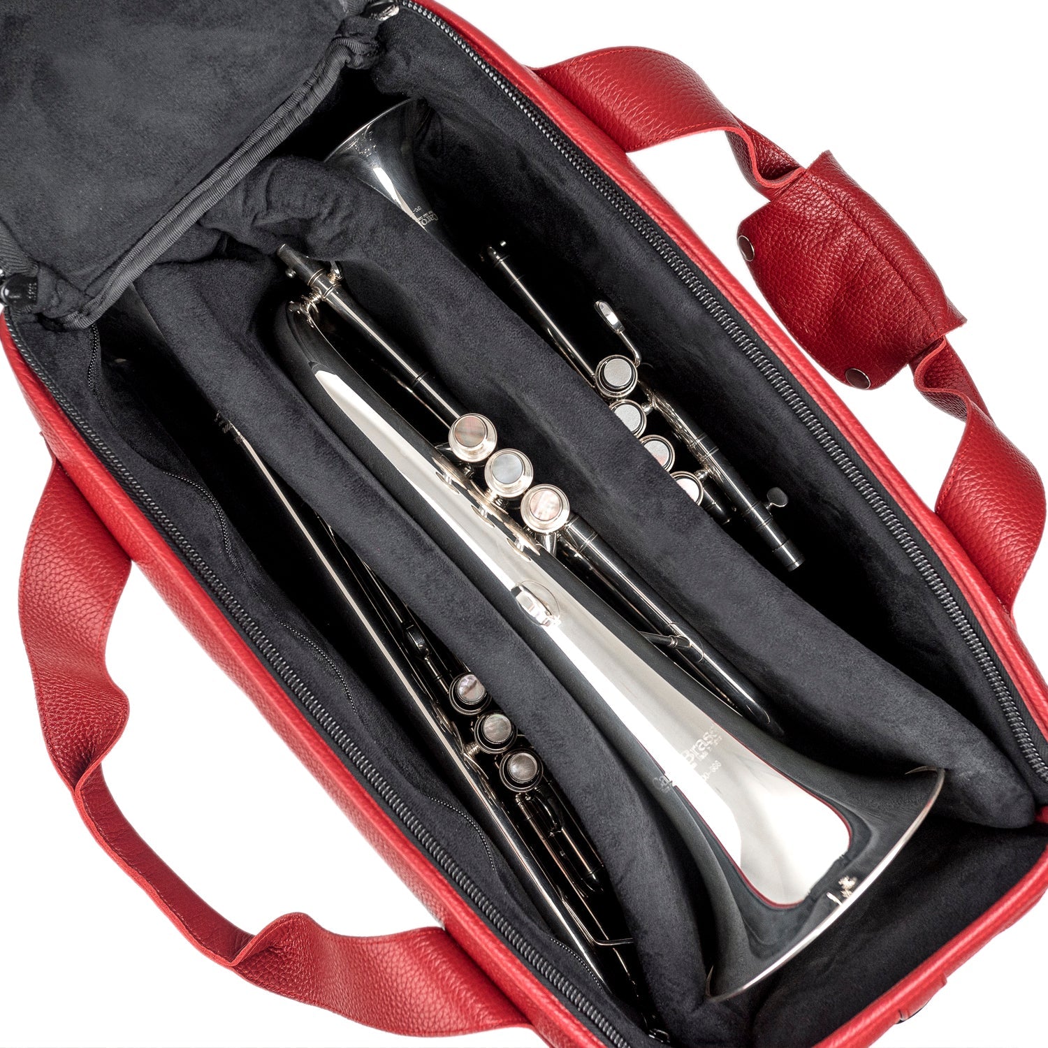 Triple or Double Trumpet/Flugelhorn Gig Bag in Flotar Leather