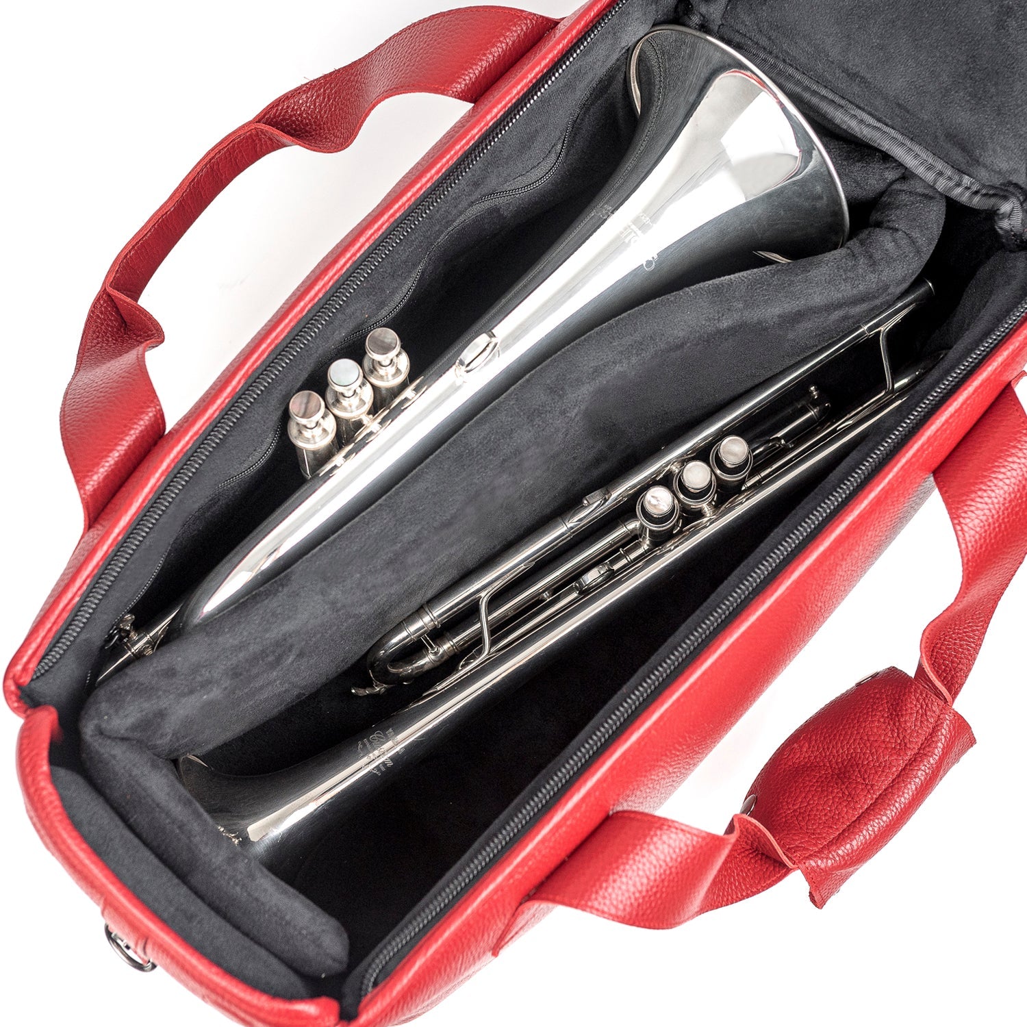 Triple or Double Trumpet/Flugelhorn Gig Bag in Flotar Leather