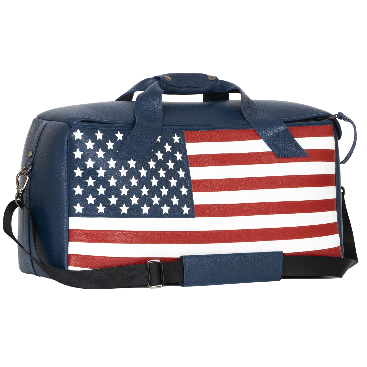 Triple or Double Trumpet/Flugelhorn Gig Bag with US flag in Flotar Leather