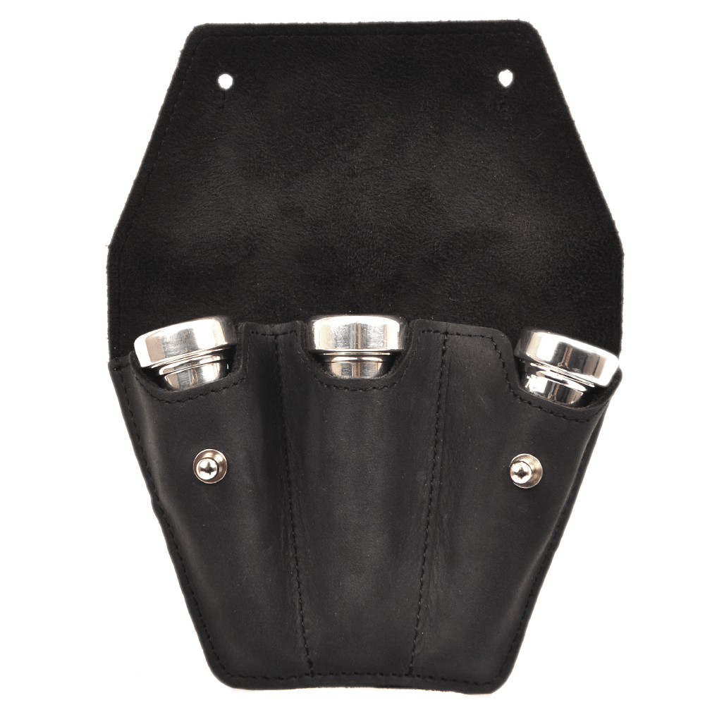 Triple Trumpet Mouthpiece Pouch Crazy Horse Leather