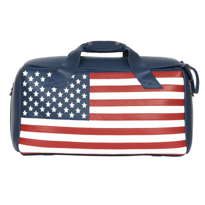 Triple or Double Trumpet/Flugelhorn Gig Bag with US flag in Flotar Leather