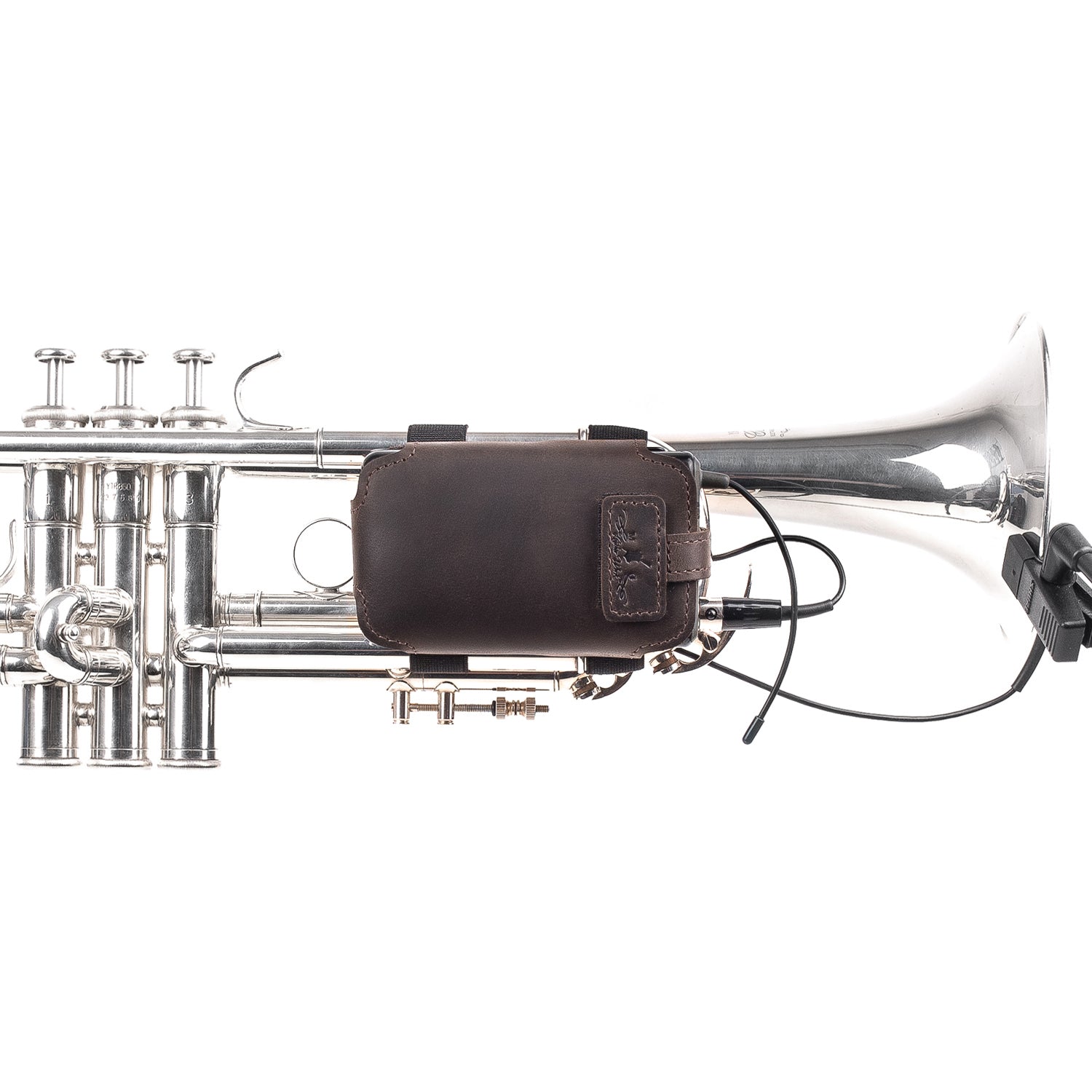 Trumpet Microphone Holder | Crazy Horse Leather