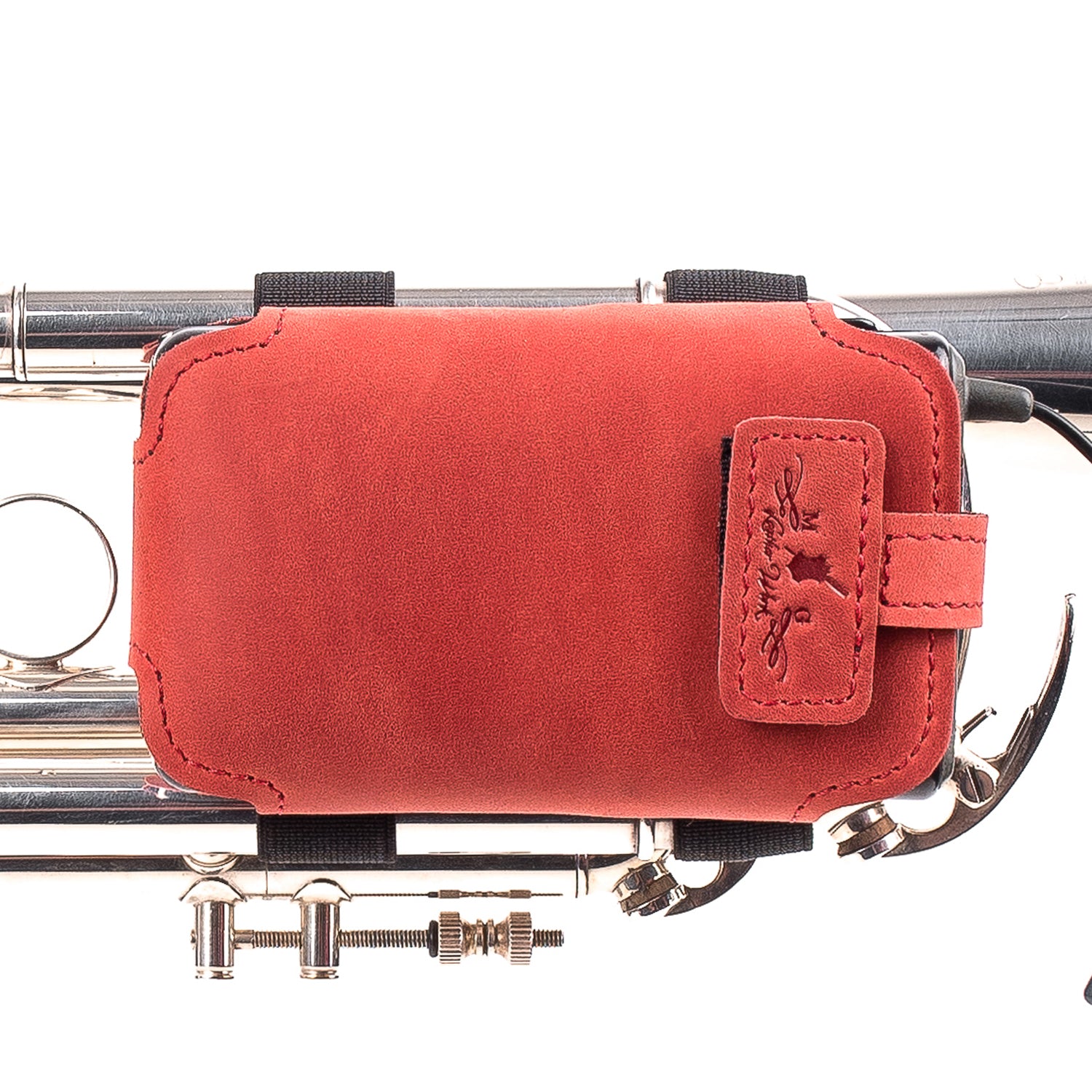 Trumpet Microphone Holder | Crazy Horse Leather