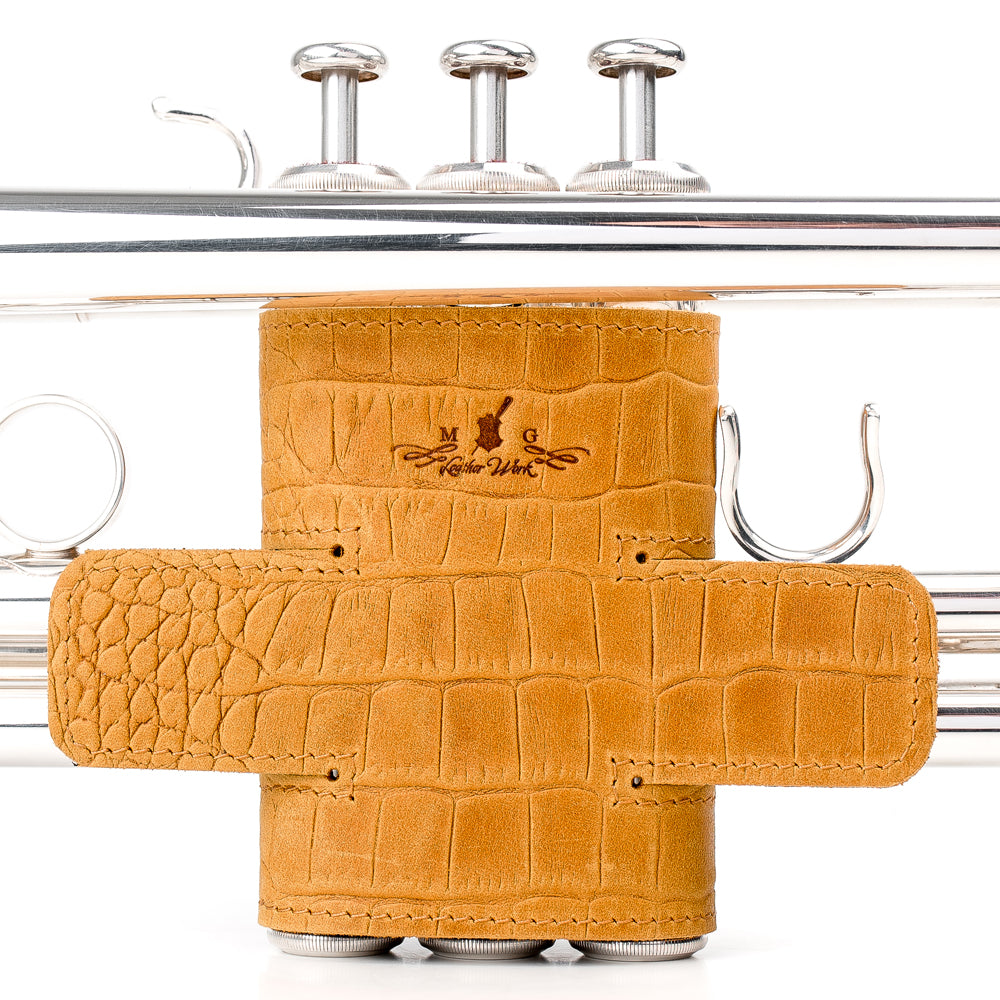 Trumpet Valve Guard L | Reptile Leather