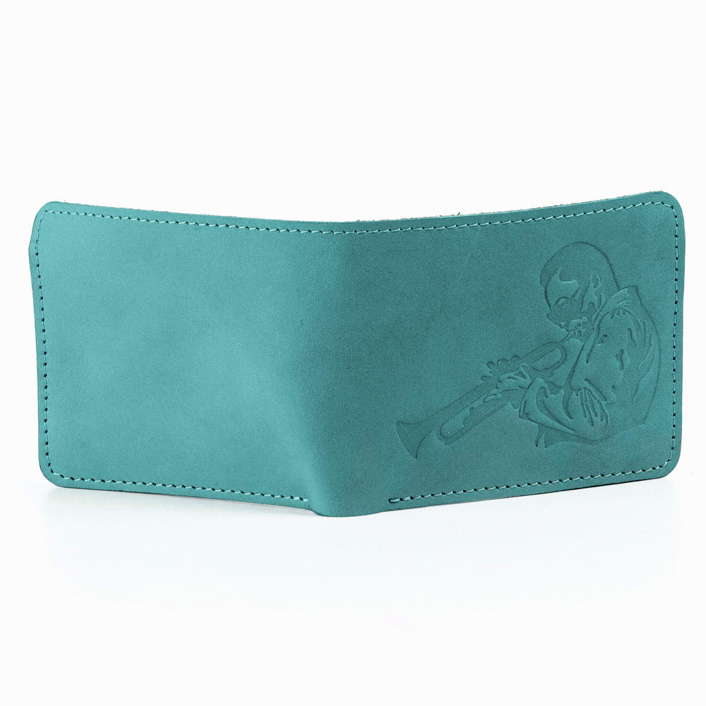 Wallet with Miles Print | Genuine Leather