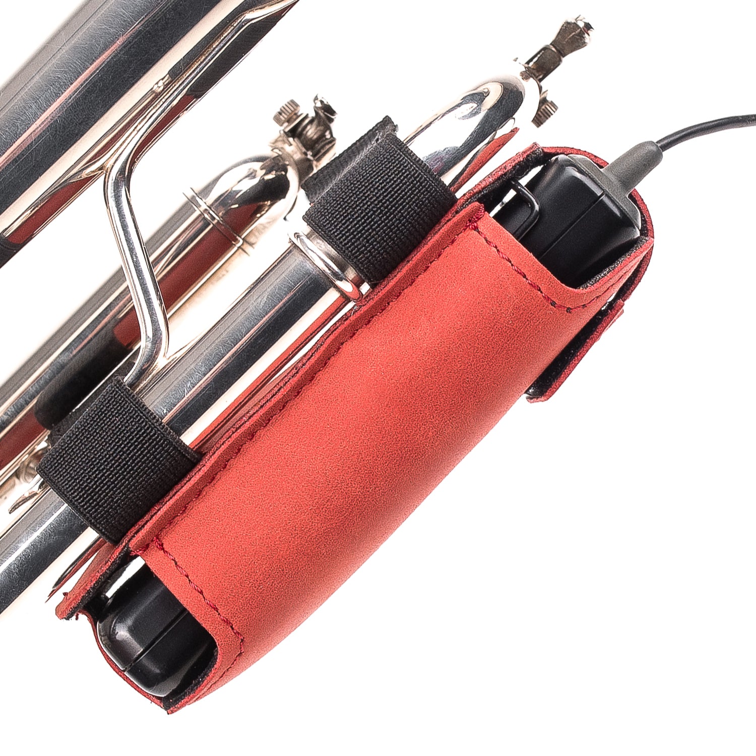 Trumpet Microphone Holder | Crazy Horse Leather